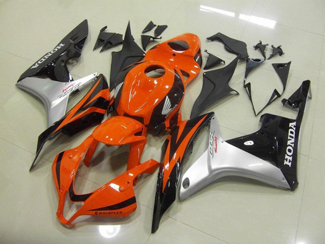 Orange Silber Schwarz Honda CBR 600 RR 2007-2008 Motorrad Verkleidung Orange Silber Schwarz Honda CBR 600 RR 2007-2008 Motorrad Verkleidung