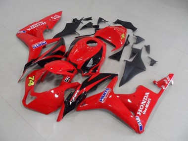 Rot Schwarz Rennen Honda CBR 600 RR 2007-2008 Motorrad Verkleidungen