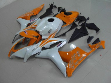 Perl Weiß Orange Honda CBR 600 RR 2007-2008 Motorrad Verkleidungen
