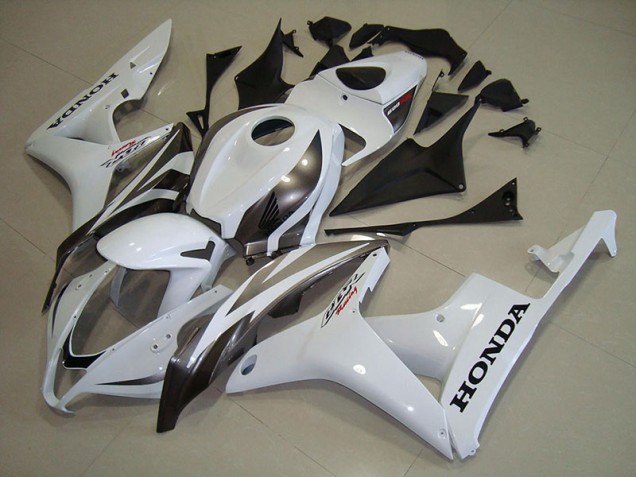 Weiß Silber Honda CBR 600 RR 2007-2008 Motorrad Verkleidungen Weiß Silber Honda CBR 600 RR 2007-2008 Motorrad Verkleidungen