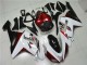 Weiß Schwarz Rot Kawasaki ZX6R 2007-2008 Motorrad Verkleidungen Weiß Schwarz Rot Kawasaki ZX6R 2007-2008 Motorrad Verkleidungen