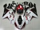 Weiß Schwarz Rot Kawasaki ZX6R 2007-2008 Motorrad Verkleidungen Weiß Schwarz Rot Kawasaki ZX6R 2007-2008 Motorrad Verkleidungen