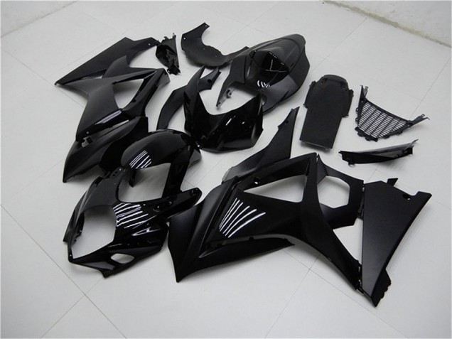 Matt schwarz Glänzend Suzuki GSXR 1000 K7 2007-2008 Motorrad Verkleidungen Matt schwarz Glänzend Suzuki GSXR 1000 K7 2007-2008 Motorrad Verkleidungen
