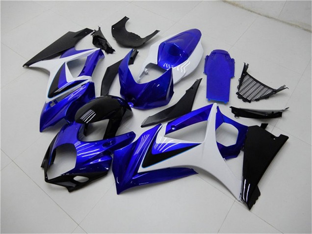 Blau Weiß Schwarz Suzuki GSXR 1000 K7 2007-2008 Motorrad Verkleidungen