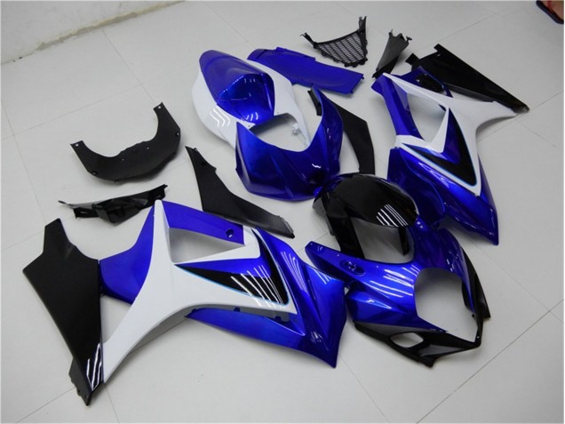 Blau Weiß Schwarz Suzuki GSXR 1000 K7 2007-2008 Motorrad Verkleidungen