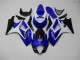 Blau Weiß Schwarz Suzuki GSXR 1000 K7 2007-2008 Motorrad Verkleidungen
