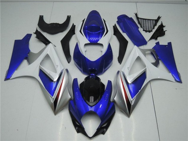 Blau Weiß Suzuki GSXR 1000 K7 2007-2008 Motorrad Verkleidung