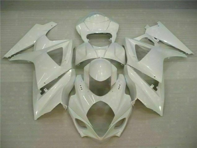 Weiß Suzuki GSXR 1000 K7 2007-2008 Motorrad Verkleidungen Weiß Suzuki GSXR 1000 K7 2007-2008 Motorrad Verkleidungen
