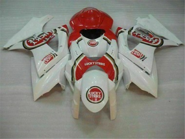 Rot Weiß Suzuki GSXR 1000 K7 2007-2008 Motorrad Verkleidungen