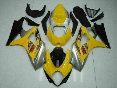 Gelb Suzuki GSXR 1000 K7 2007-2008 Motorrad Vollverkleidung