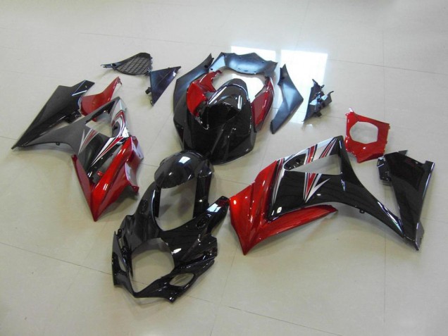 Rot Schwarz Kein Aufkleber Suzuki GSXR 1000 K7 2007-2008 Motorrad Verkleidungen Rot Schwarz Kein Aufkleber Suzuki GSXR 1000 K7 2007-2008 Motorrad Verkleidungen