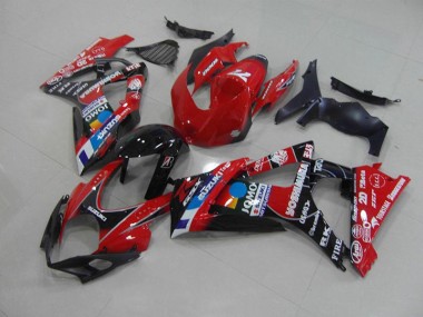 Rot Suzuki GSXR 1000 K7 2007-2008 Motorrad Verkleidungen