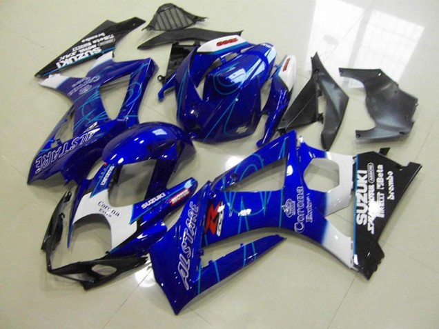 Blau Corona Suzuki GSXR 1000 K7 2007-2008 Motorrad Verkleidungen Blau Corona Suzuki GSXR 1000 K7 2007-2008 Motorrad Verkleidungen