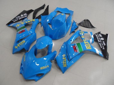 Blau Rizla Rennen Suzuki GSXR 1000 K7 2007-2008 Motorrad Verkleidungen