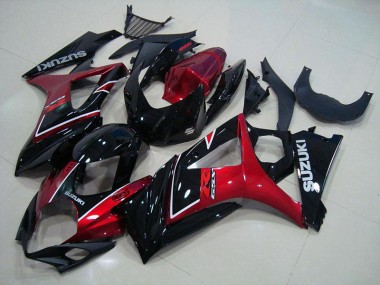Rot Schwarz Suzuki GSXR 1000 K7 2007-2008 Motorrad Verkleidungen