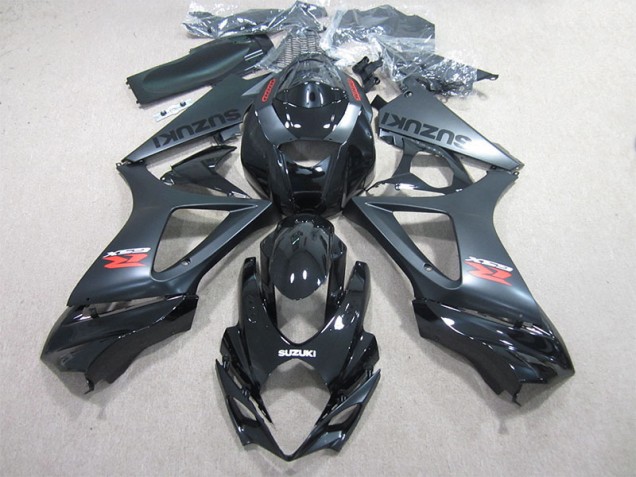 Schwarz Suzuki GSXR 1000 K7 2007-2008 Motorrad Verkleidung Schwarz Suzuki GSXR 1000 K7 2007-2008 Motorrad Verkleidung