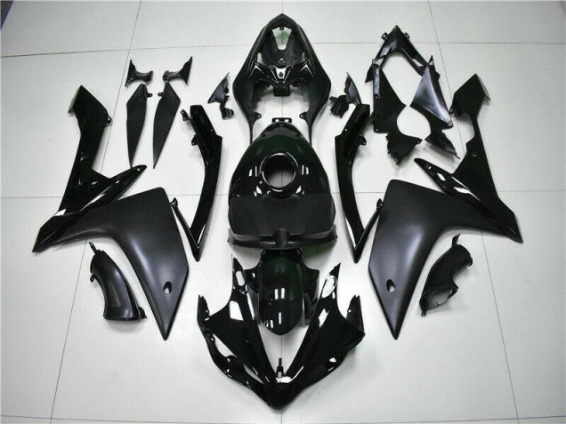 Matt schwarz Glänzend Yamaha R1 2007-2008 Motorrad Verkleidungen Matt schwarz Glänzend Yamaha R1 2007-2008 Motorrad Verkleidungen