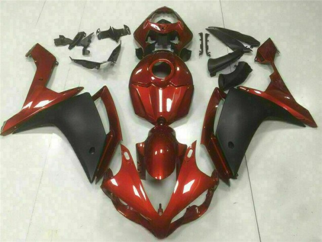 Rot Schwarz Yamaha R1 2007-2008 Motorrad Verkleidungen Rot Schwarz Yamaha R1 2007-2008 Motorrad Verkleidungen