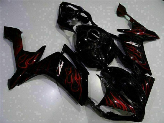 Schwarz Yamaha R1 2007-2008 Motorrad Verkleidungen Komplett Sets Schwarz Yamaha R1 2007-2008 Motorrad Verkleidungen Komplett Sets