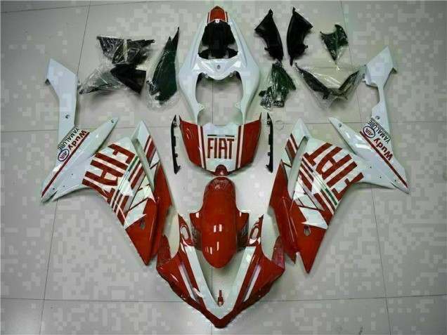 Rot Weiß Yamaha R1 2007-2008 Motorrad Verkleidung Rot Weiß Yamaha R1 2007-2008 Motorrad Verkleidung