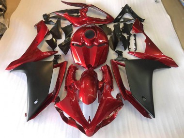 Matt Schwarz Rot Yamaha R1 2007-2008 Motorrad Verkleidung
