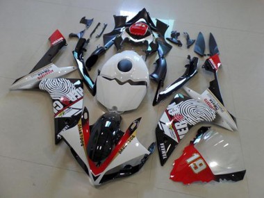Schwarz Weiß Rot Yamaha R1 2007-2008 Motorrad Verkleidungen