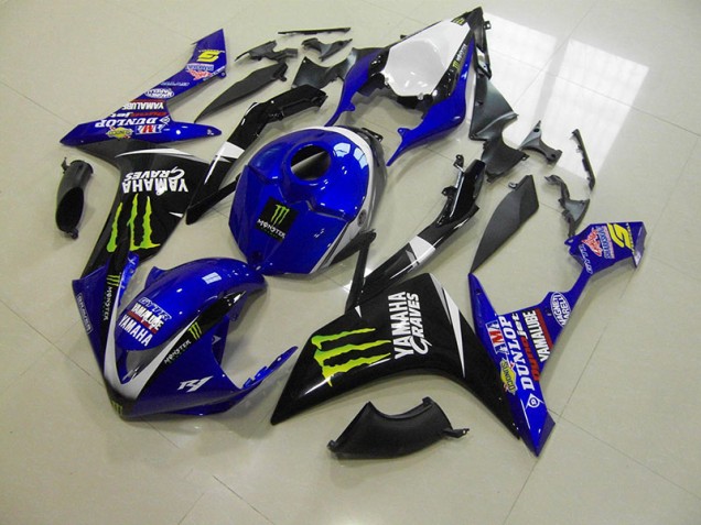 Blau Monster Yamaha R1 2007-2008 Motorrad Verkleidungen Blau Monster Yamaha R1 2007-2008 Motorrad Verkleidungen