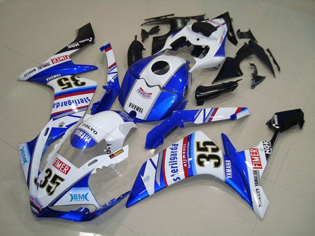 Blau Aufkleber Yamaha R1 2007-2008 Motorrad Verkleidungen
