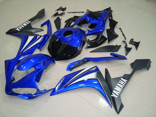 Blau Weiß Yamaha R1 2007-2008 Motorrad Verkleidung Blau Weiß Yamaha R1 2007-2008 Motorrad Verkleidung