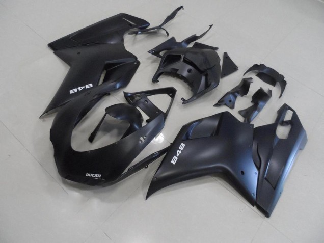 Matt Schwarz mit Weißer 848 Ducati 848 1098 1198 2007-2014 Motorrad Verkleidungen Matt Schwarz mit Weißer 848 Ducati 848 1098 1198 2007-2014 Motorrad Verkleidungen