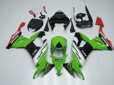 Weiß Schwarz Und Grün Kawasaki ZX10R 2008-2010 Motorrad Verkleidungen