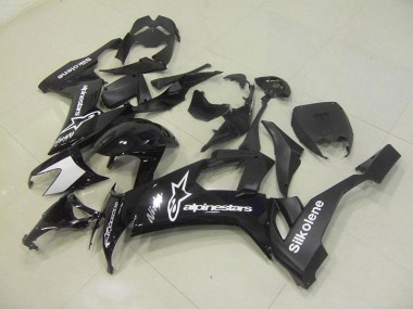 Schwarz Silkolene Kawasaki ZX10R 2008-2010 Motorrad Verkleidungen