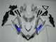 Weiß Silber Blau Suzuki GSXR 600 / 750 K8 2008-2010 Motorrad Verkleidungen Weiß Silber Blau Suzuki GSXR 600 / 750 K8 2008-2010 Motorrad Verkleidungen