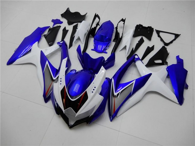 Weiß Blau Suzuki GSXR 600 / 750 K8 2008-2010 Motorrad Verkleidungen