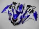 Weiß Blau Suzuki GSXR 600 / 750 K8 2008-2010 Motorrad Verkleidungen