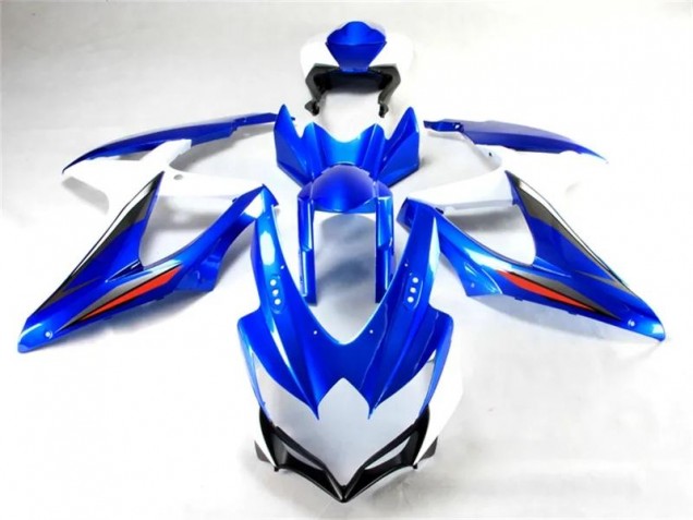 Blau Weiß Suzuki GSXR 600 / 750 K8 2008-2010 Motorrad Verkleidungen & Plastik Blau Weiß Suzuki GSXR 600 / 750 K8 2008-2010 Motorrad Verkleidungen & Plastik