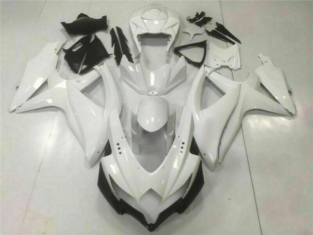 Weiß Suzuki GSXR 600 / 750 K8 2008-2010 Motorrad Vollverkleidung Weiß Suzuki GSXR 600 / 750 K8 2008-2010 Motorrad Vollverkleidung