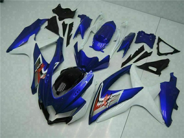 Blau Weiß Suzuki GSXR 600 / 750 K8 2008-2010 Motorrad VollVerkleidungen & Plastik Blau Weiß Suzuki GSXR 600 / 750 K8 2008-2010 Motorrad VollVerkleidungen & Plastik