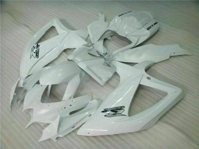 Weiß Suzuki GSXR 600 / 750 K8 2008-2010 Motorrad Verkleidungen Weiß Suzuki GSXR 600 / 750 K8 2008-2010 Motorrad Verkleidungen