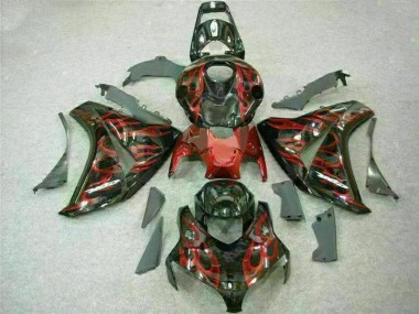 Rot Flamme Honda CBR 1000 RR 2008-2011 Motorrad Verkleidung