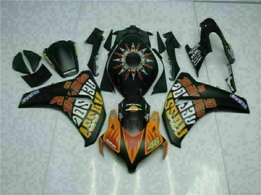 Orange Schwarz Honda CBR 1000 RR 2008-2011 Motorrad Verkleidungen