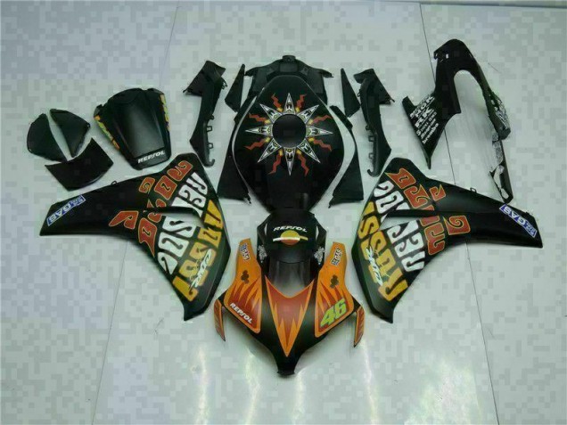 Orange Schwarz Honda CBR 1000 RR 2008-2011 Motorrad Verkleidungen Orange Schwarz Honda CBR 1000 RR 2008-2011 Motorrad Verkleidungen
