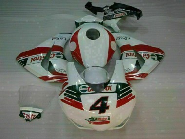 Weiß Castrol 4 Honda CBR 1000 RR 2008-2011 Motorrad Verkleidungen