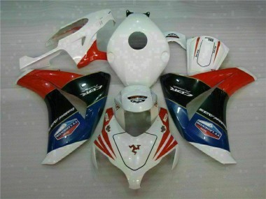 Rot Weiß Honda CBR 1000 RR 2008-2011 Motorrad Verkleidungen & Plastik