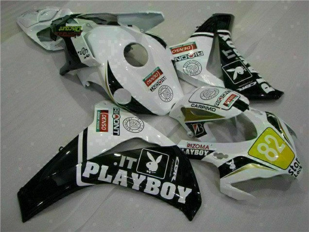 Weiß Schwarz Playboy Honda CBR 1000 RR 2008-2011 Motorrad Verkleidungen