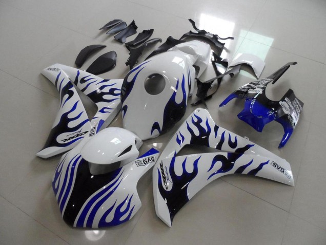 Blau schwarze Flamme Rennen Honda CBR 1000 RR 2008-2011 Motorrad Verkleidungen