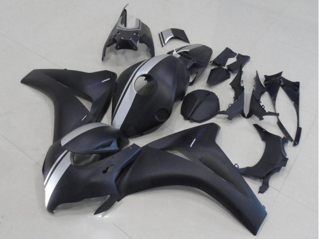 Matt Schwarz und Silber Honda CBR 1000 RR 2008-2011 Motorrad Verkleidungen