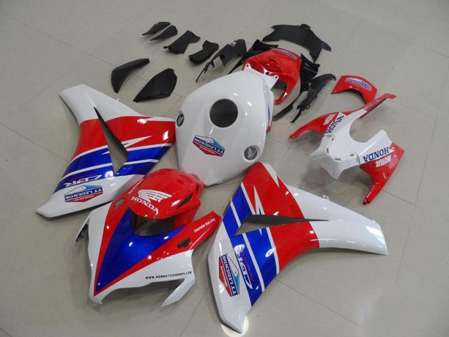 Rot Weiß TT Legends Honda CBR 1000 RR 2008-2011 Motorrad Verkleidungen
