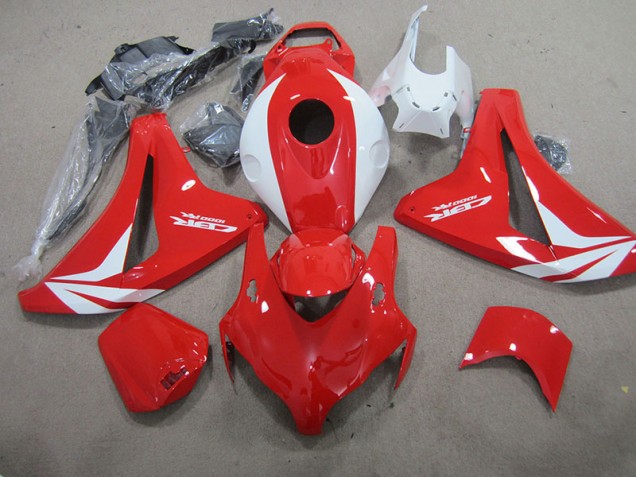 Rot Weiß Fireblade Honda CBR 1000 RR 2008-2011 Motorrad Verkleidungen
