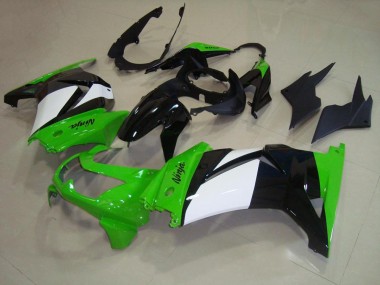 Grün Weiß Schwarz Kawasaki ZX 250R 2008-2012 Motorrad Verkleidungen